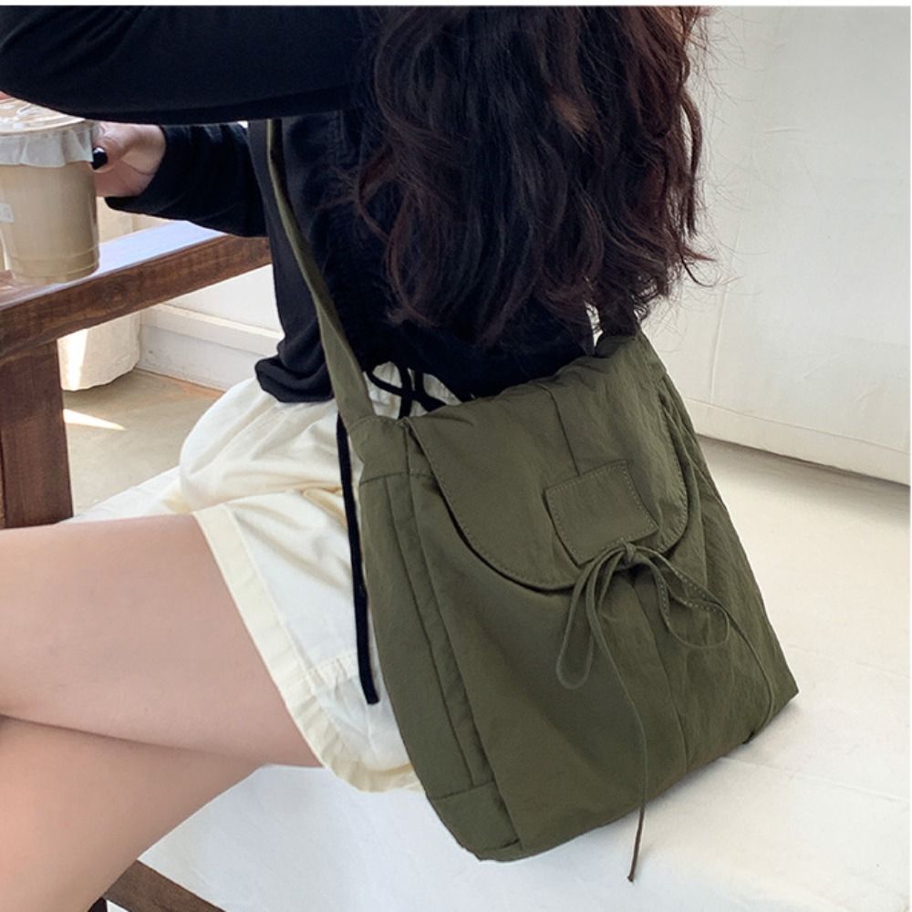 Interior Design Intern - Korean Style Flap Nylon Bow Crossbody