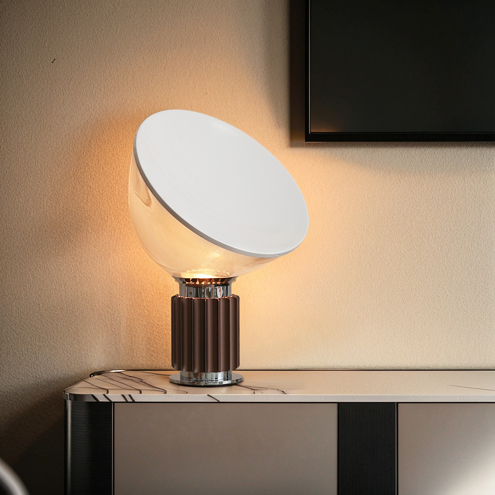 Interior Design Remote - Modern Glass Table Lamp Metal Base