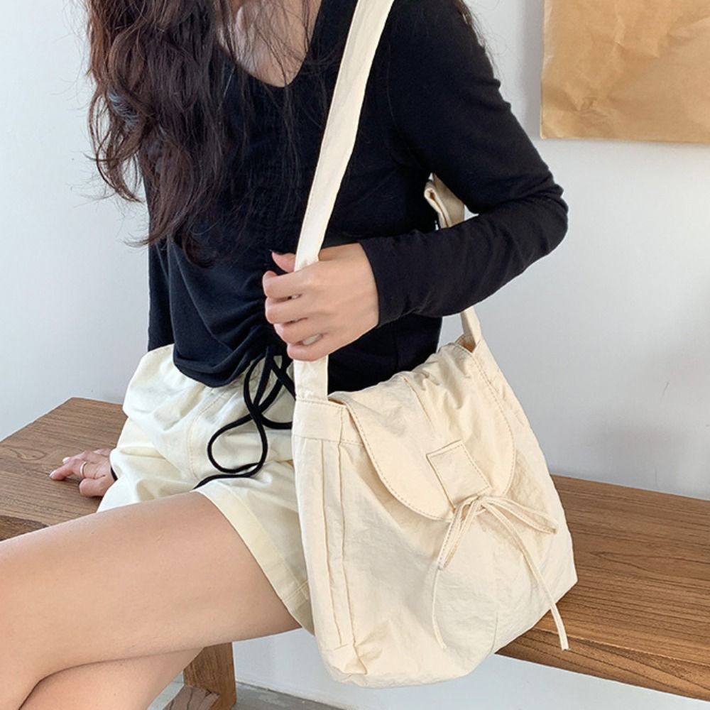 Korean Style Flap Nylon Bow Cr - مراجعة Interior Design Intern وسعره