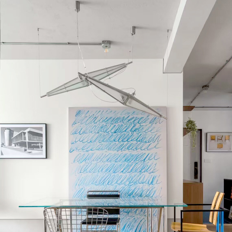LED Glass Chandelier Minimalis - مراجعة Interior Design Hall وسعره