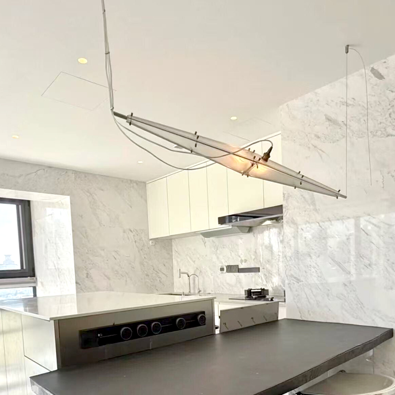 LED Glass Chandelier Minimalis - مراجعة Interior Design Hall وسعره