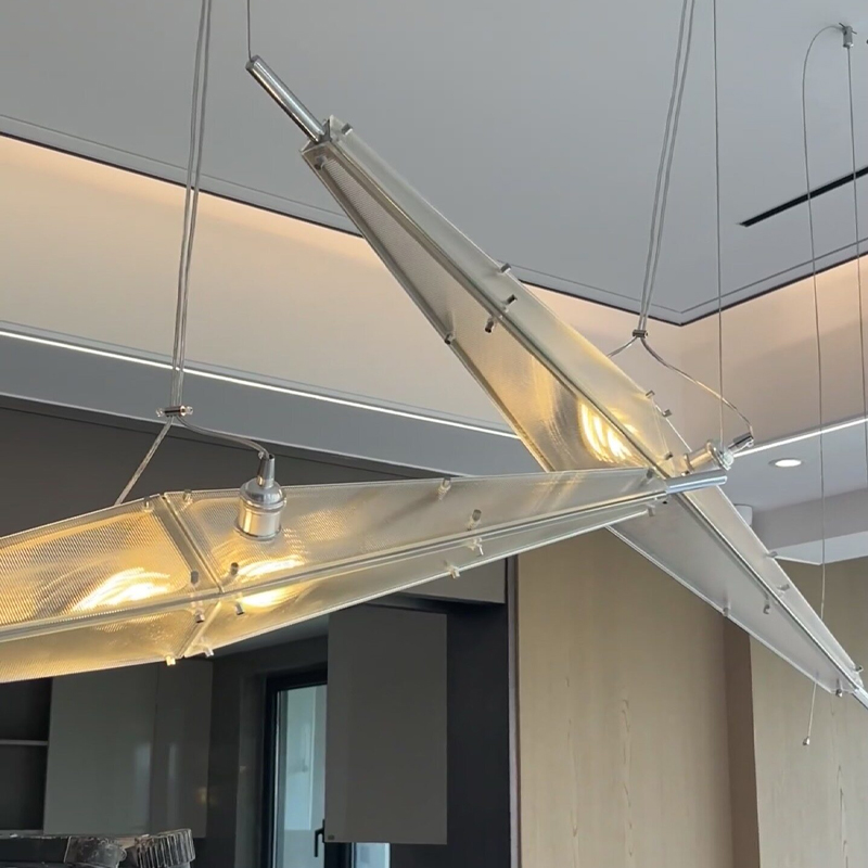 LED Glass Chandelier Minimalis - مراجعة Interior Design Hall وسعره