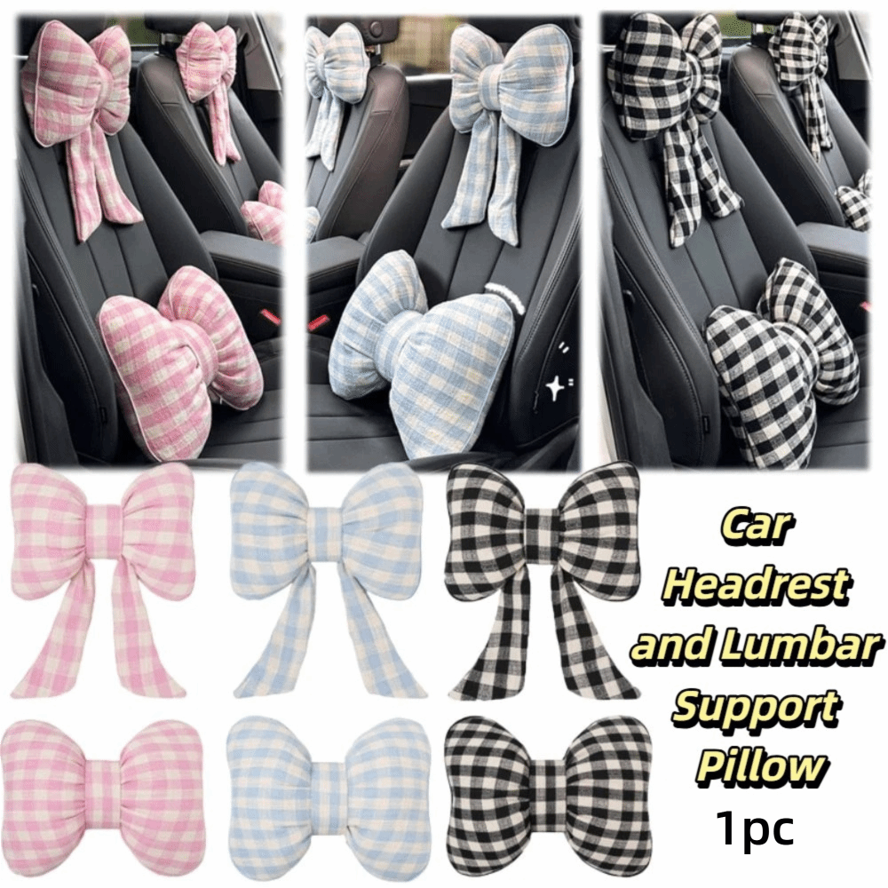 Pink Color Bowknot Pillows Pla - مراجعة Interior Design Grid وسعره