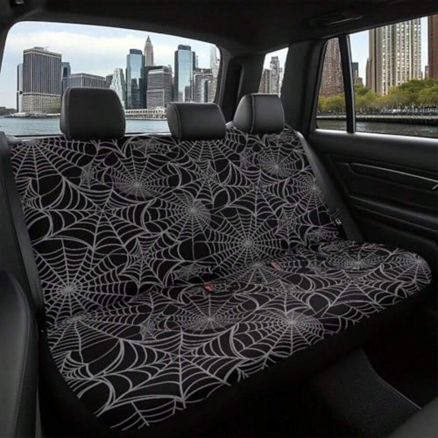 Black Spider Web Print Car Sea - مراجعة Interior Design Web Free وسعره