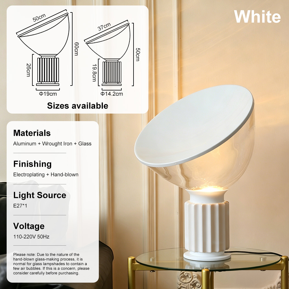 Modern Glass Table Lamp Metal  - مراجعة Interior Design Remote وسعره