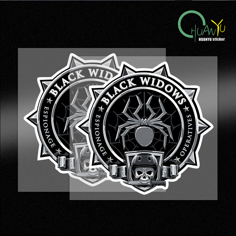 Black Widows Wallstickers Skul - مراجعة Interior Design Home Decor وسعره