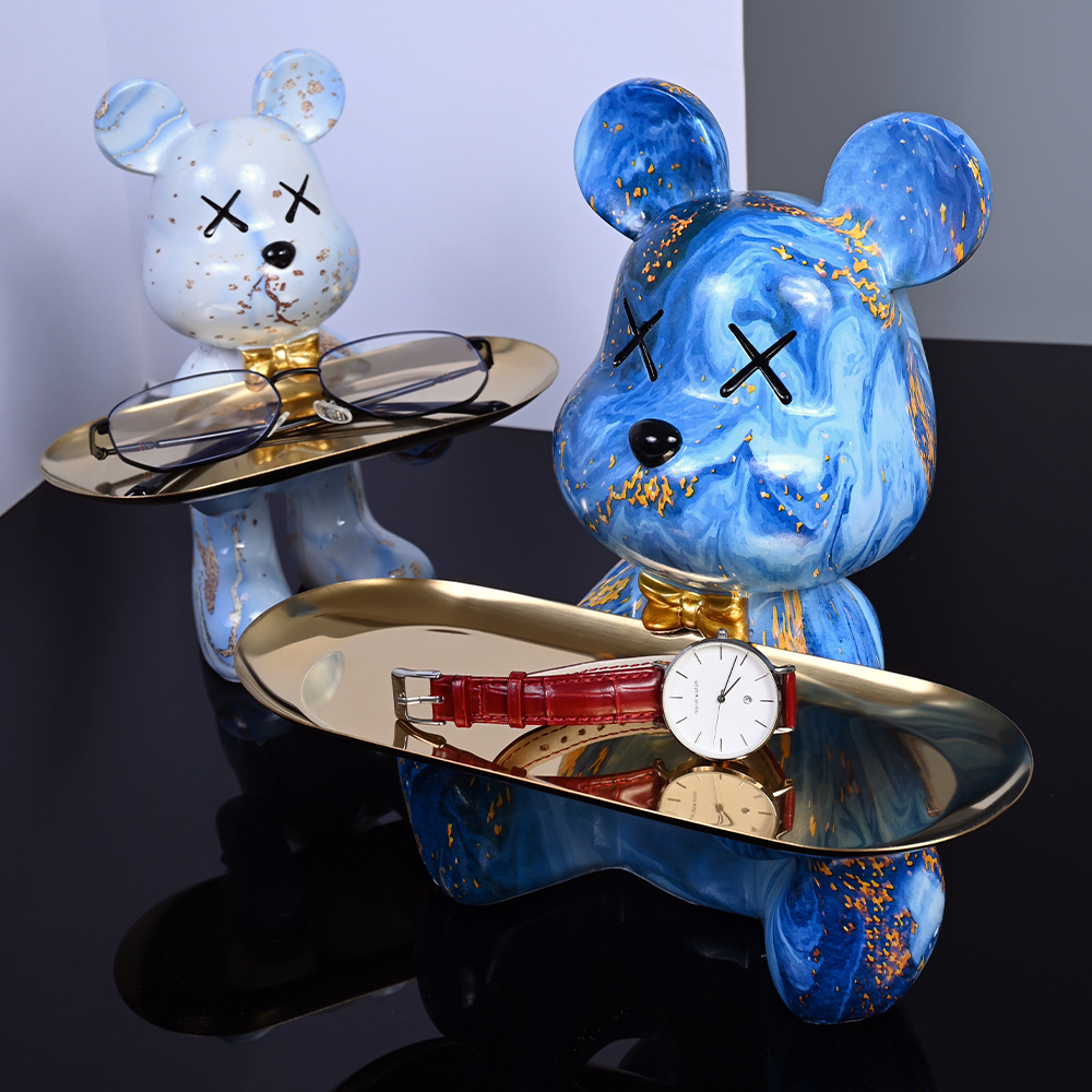 Colorful Bear Statues and Scul - مراجعة Interior Design Home Decor وسعره