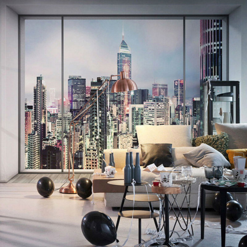New York Sunrise 3D Window Cit - مراجعة Interior Design York وسعره
