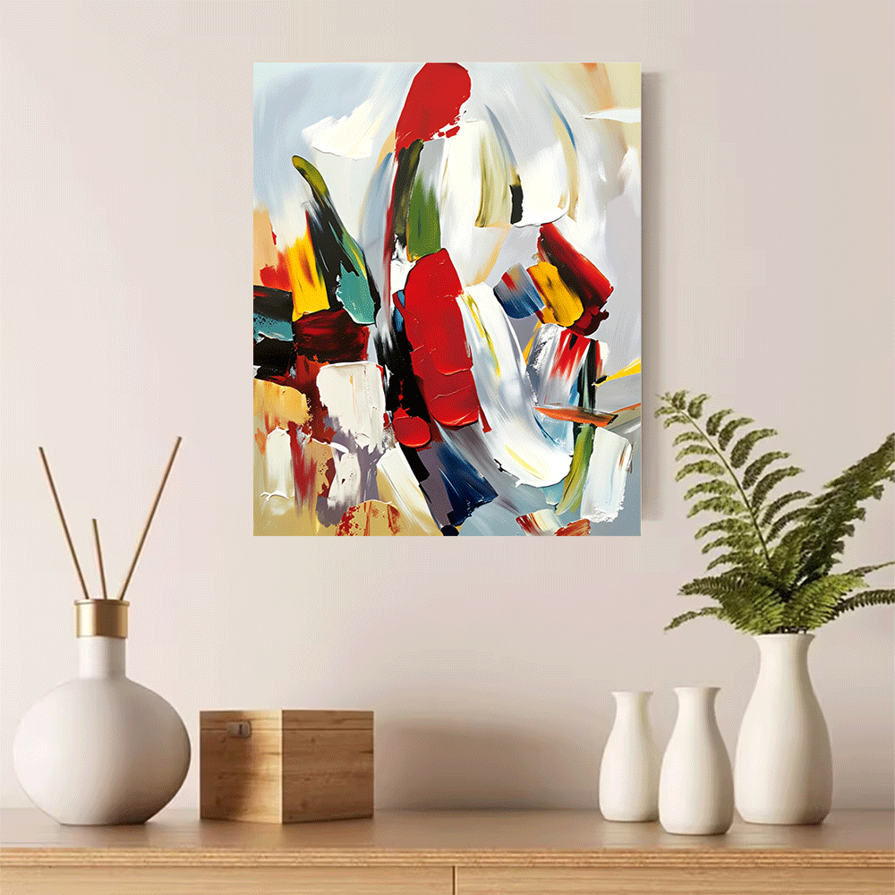 1PC-Canvas poster Unframed  Ab - مراجعة Interior Design Home Decor وسعره