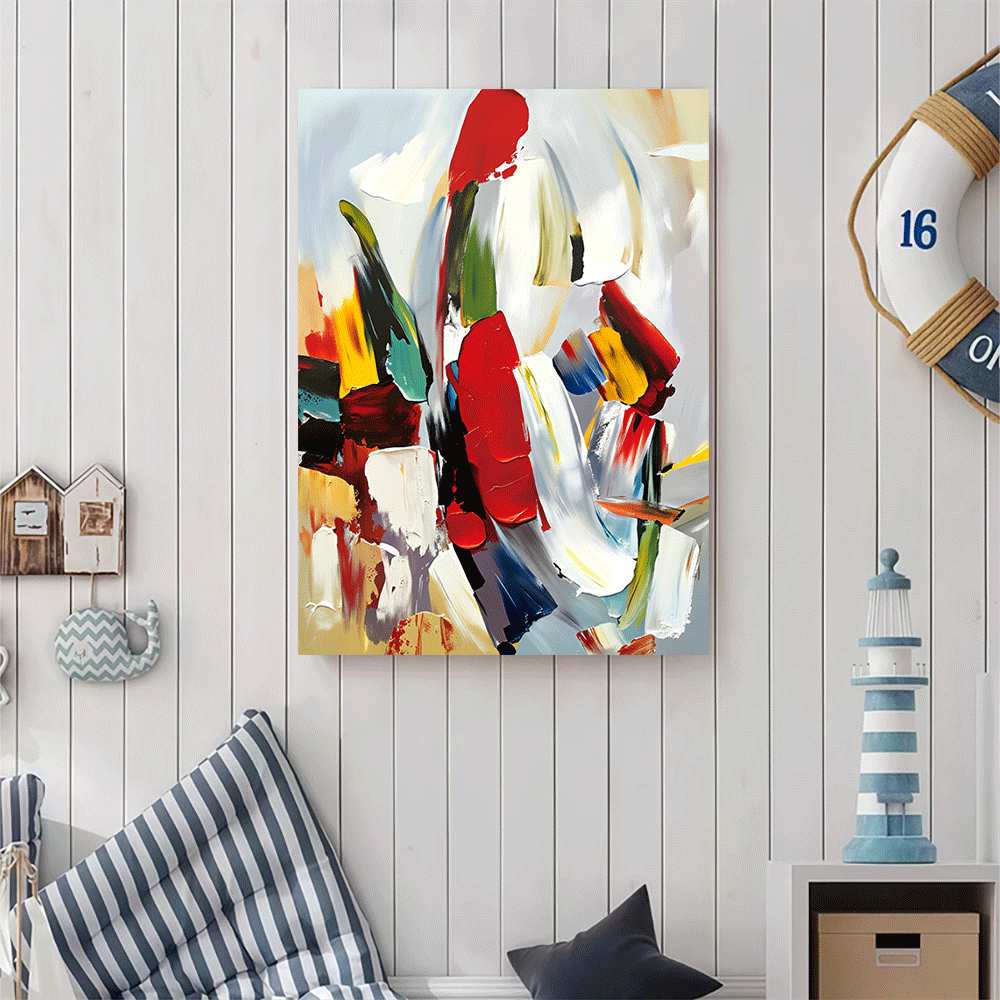 1PC-Canvas poster Unframed  Ab - مراجعة Interior Design Home Decor وسعره