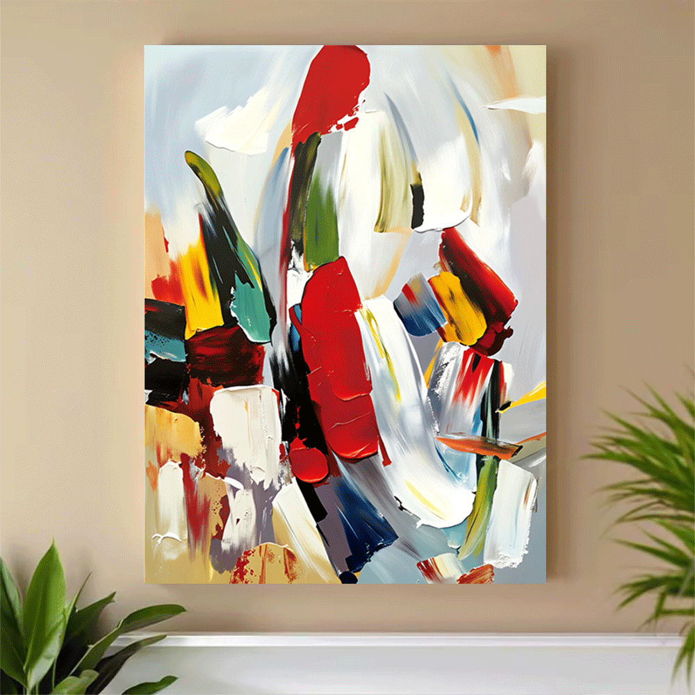 1PC-Canvas poster Unframed  Ab - مراجعة Interior Design Home Decor وسعره