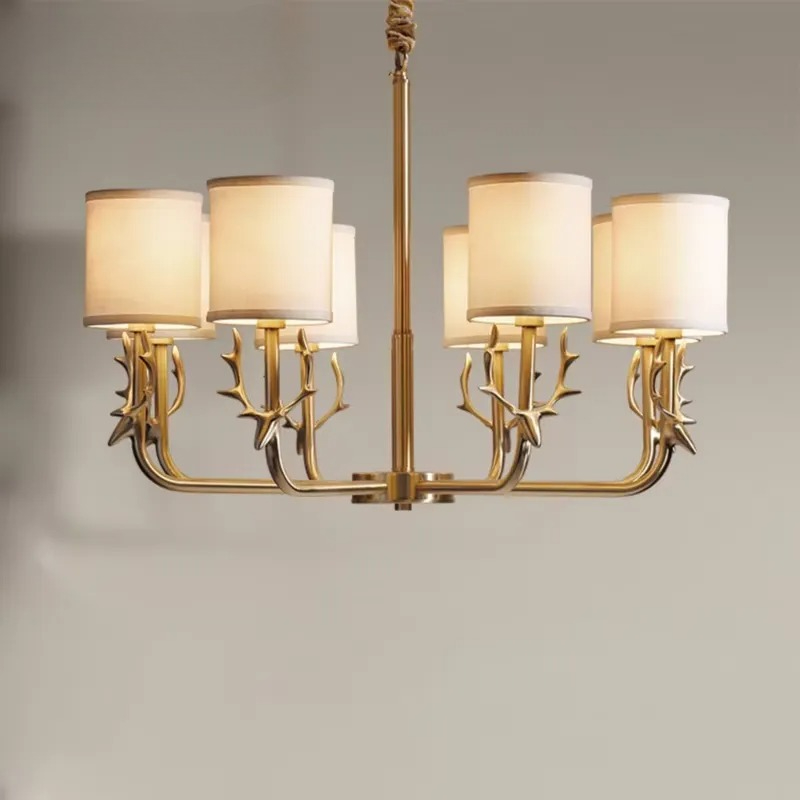 Copper Chandelier for Living R - مراجعة Interior Design Hall وسعره