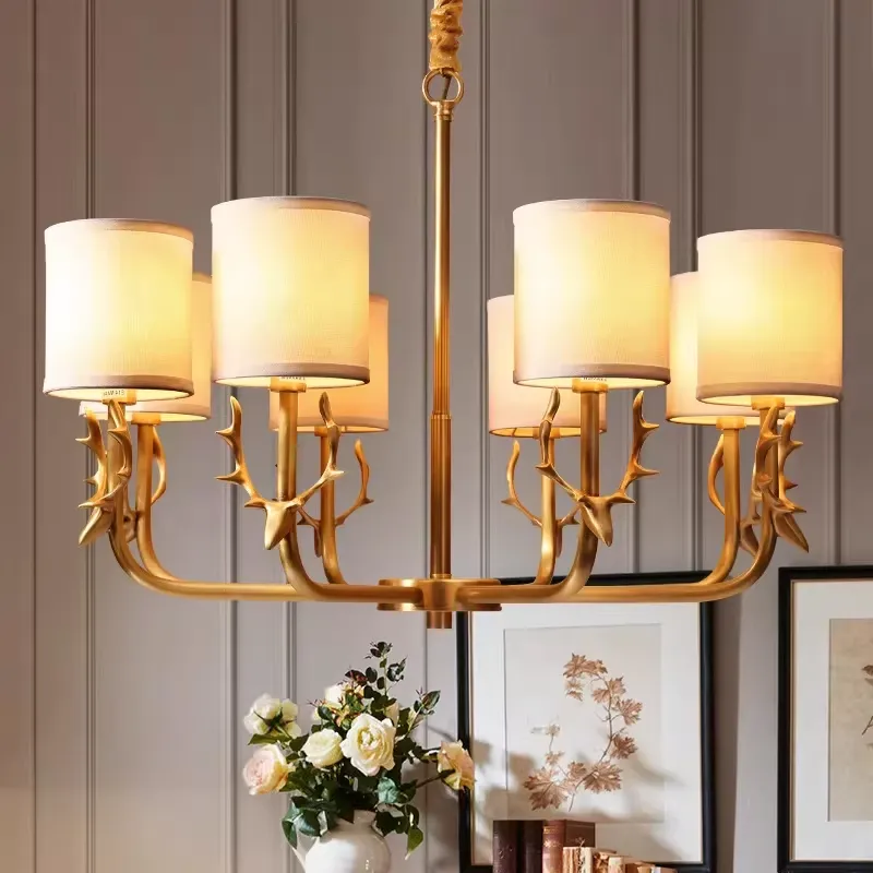 Copper Chandelier for Living R - مراجعة Interior Design Hall وسعره