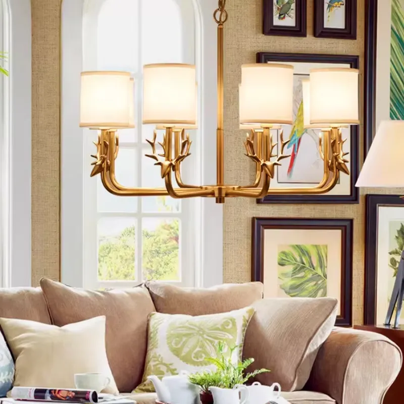 Copper Chandelier for Living R - مراجعة Interior Design Hall وسعره