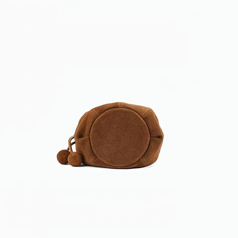 Frosted Suede Bucket Bag Pumpk - مراجعة Interior Design High End وسعره