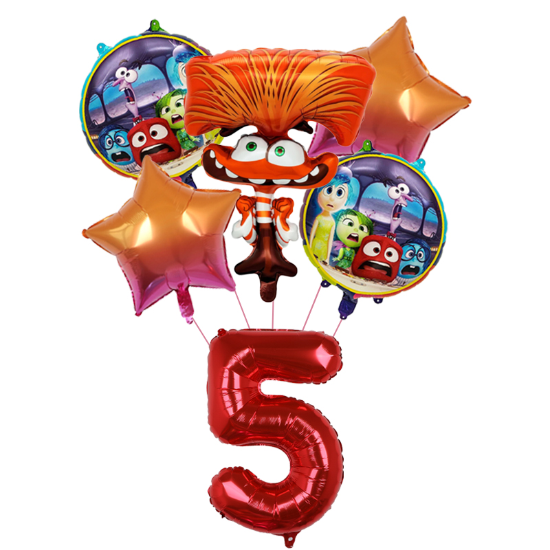 6pcs New Inside Out2 Balloons  - مراجعة Interior Design Home Decor وسعره