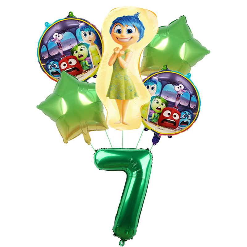 6pcs New Inside Out2 Balloons  - مراجعة Interior Design Home Decor وسعره