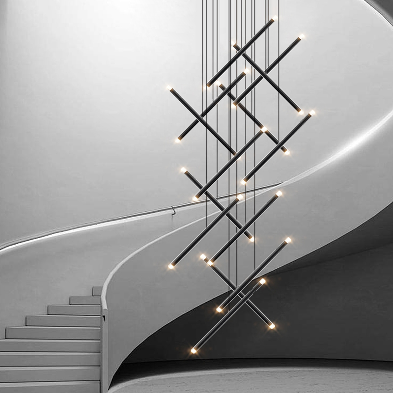 Modern Chandelier LED Stair Ch - مراجعة Interior Design Hall وسعره