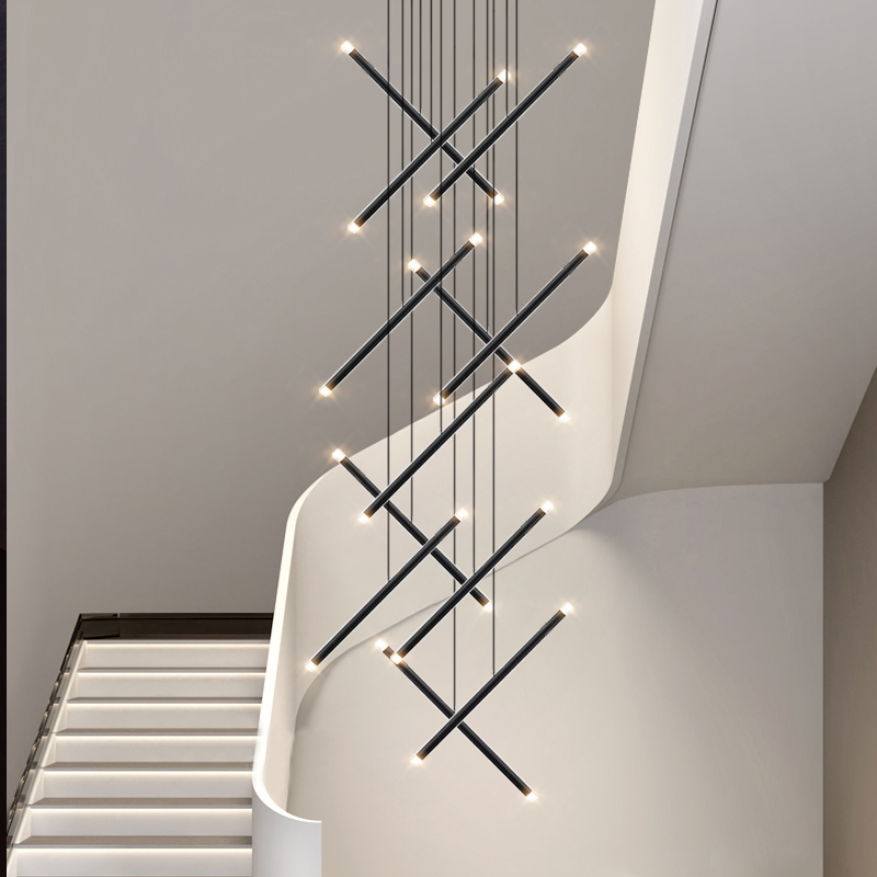 Modern Chandelier LED Stair Ch - مراجعة Interior Design Hall وسعره