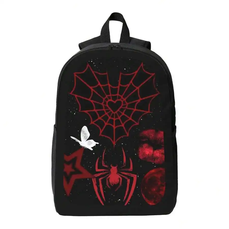 Gothic Spider Web Backpack Red - مراجعة Interior Design Web Free وسعره