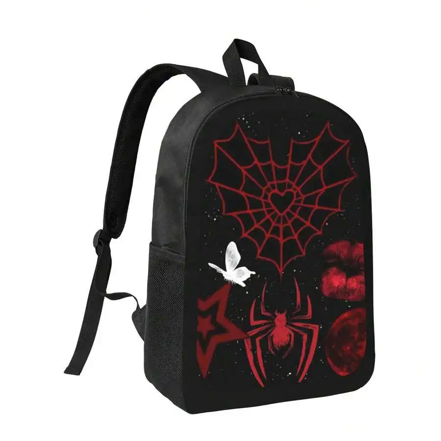 Gothic Spider Web Backpack Red - مراجعة Interior Design Web Free وسعره
