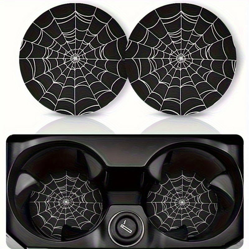 2pcs Spider Web Design Car Cup - مراجعة Interior Design Web Free وسعره