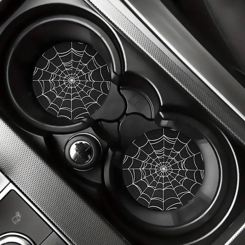 2pcs Spider Web Design Car Cup - مراجعة Interior Design Web Free وسعره