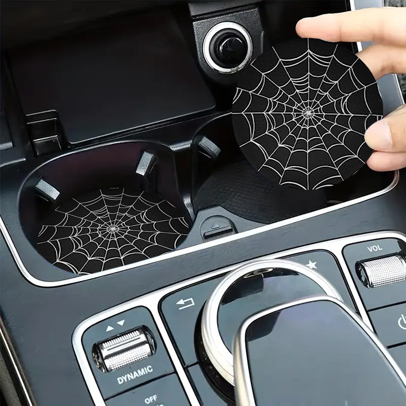 2pcs Spider Web Design Car Cup - مراجعة Interior Design Web Free وسعره