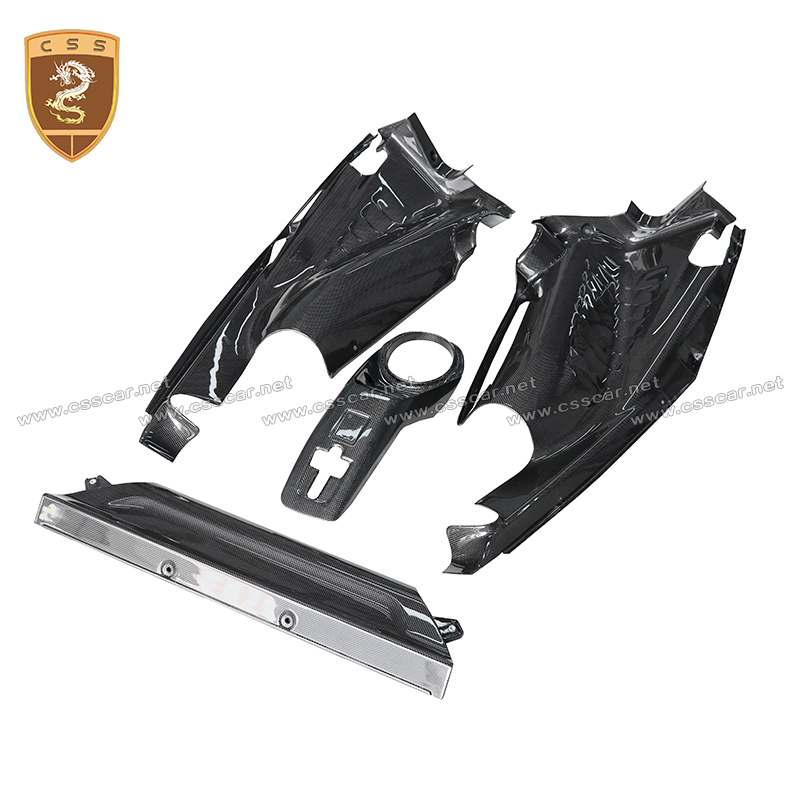 4pcs Dry Carbon Fiber Auto Eng - مراجعة Interior Design Intern وسعره