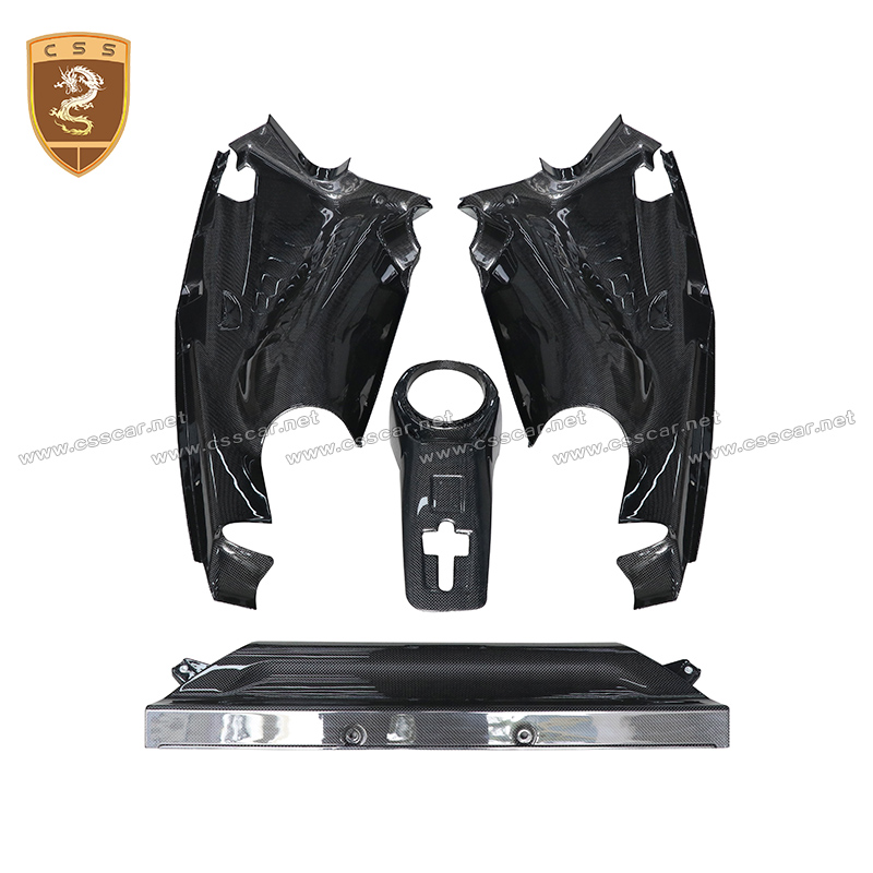 4pcs Dry Carbon Fiber Auto Eng - مراجعة Interior Design Intern وسعره