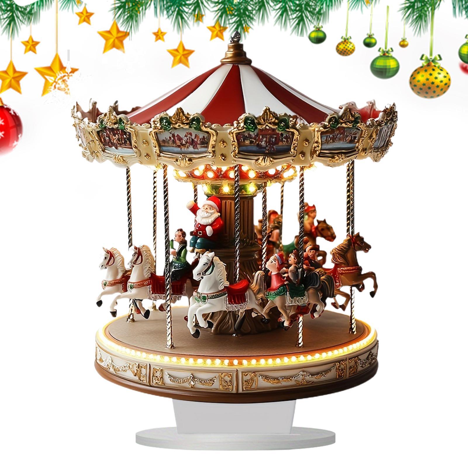 Christmas Table Decor Carousel - مراجعة Interior Design Home Decor وسعره