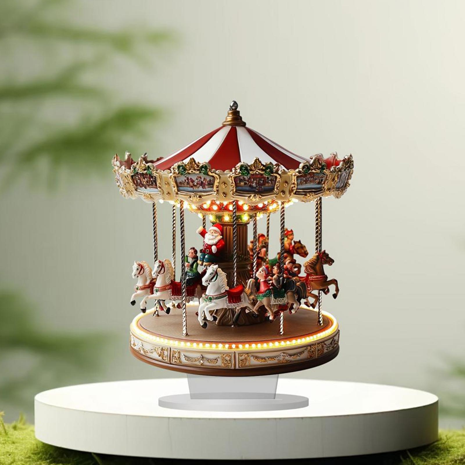 Christmas Table Decor Carousel - مراجعة Interior Design Home Decor وسعره