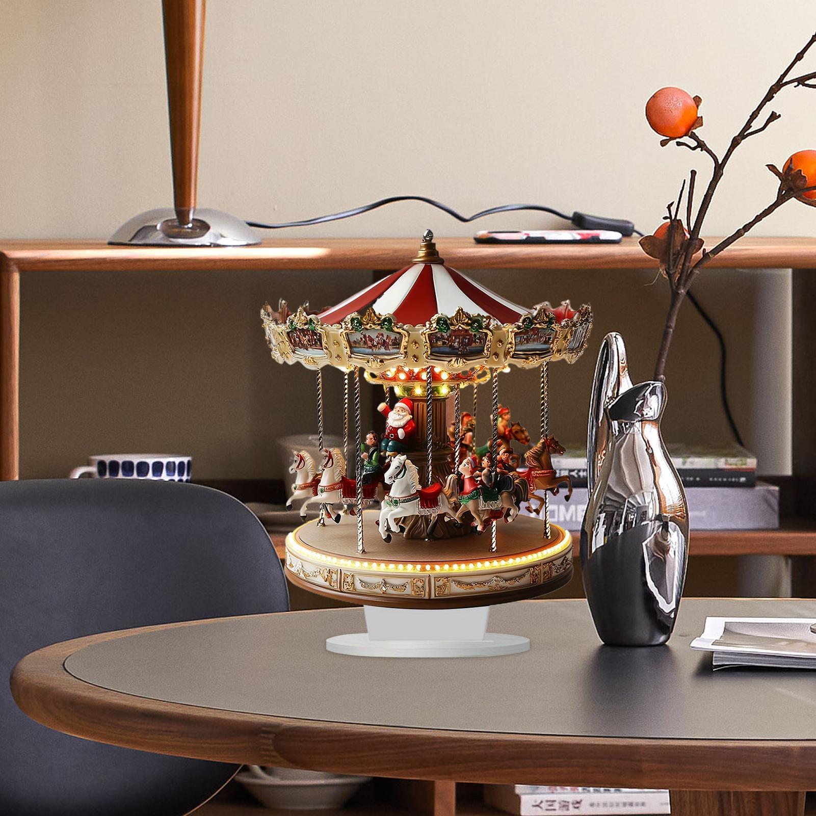 Christmas Table Decor Carousel - مراجعة Interior Design Home Decor وسعره