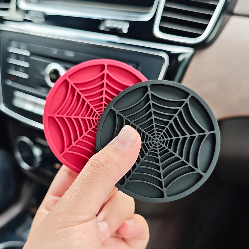 4pcs Spider Web Design Car Cup - مراجعة Interior Design Web Free وسعره