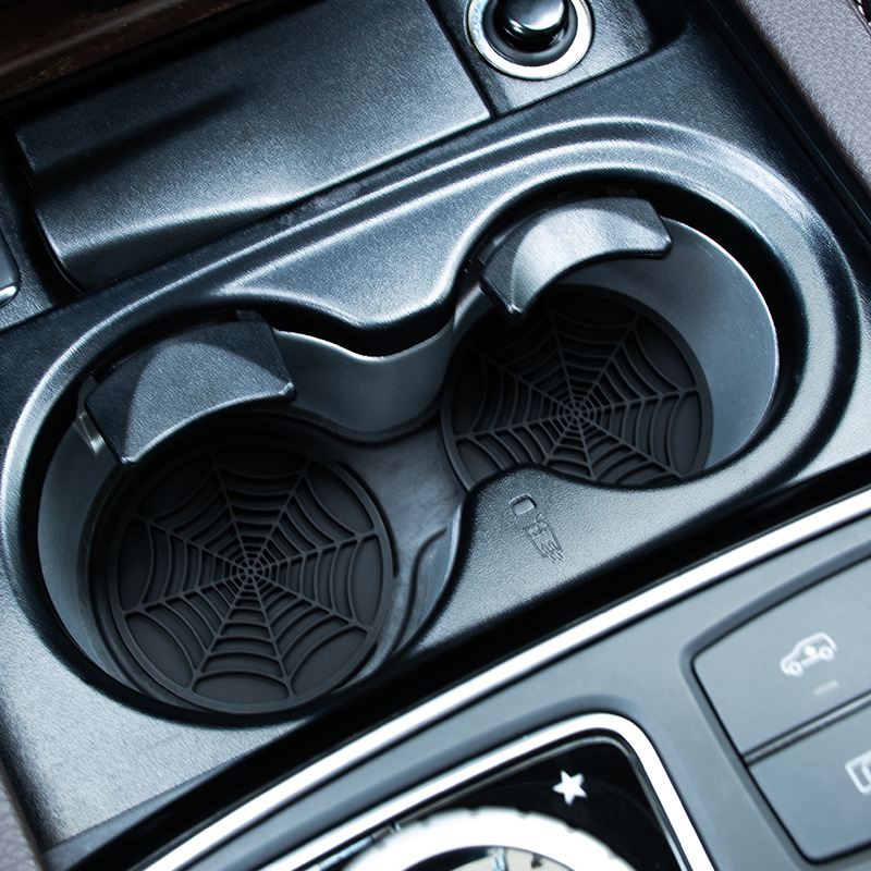 4pcs Spider Web Design Car Cup - مراجعة Interior Design Web Free وسعره
