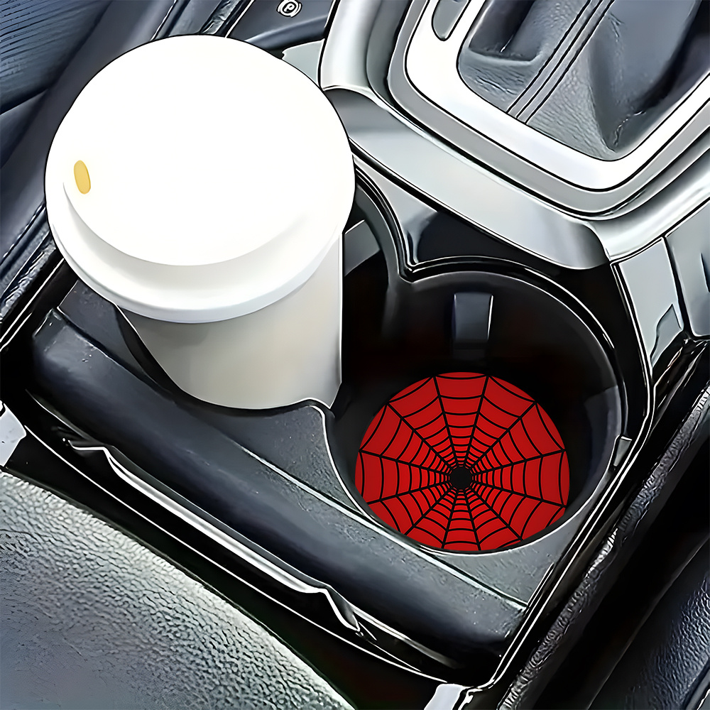 4pcs Spider Web Design Car Cup - مراجعة Interior Design Web Free وسعره