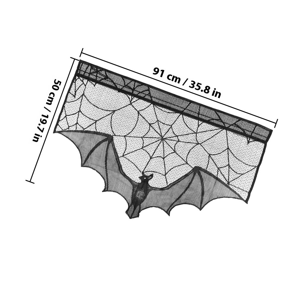 2Pcs Black Halloween Lace Mant - مراجعة Interior Design Web Free وسعره