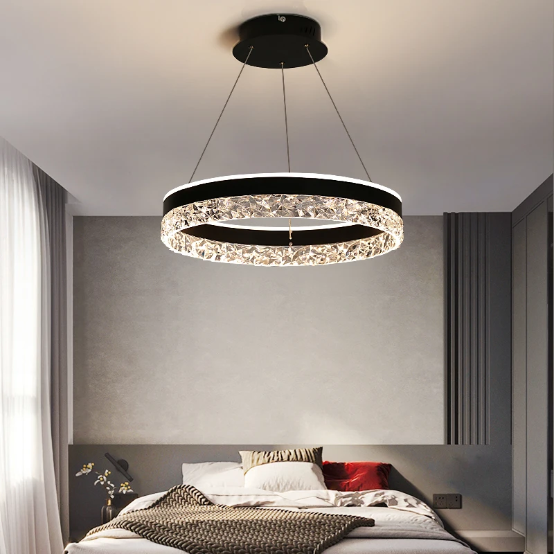 Modern Luxury Crystal LED Pend - مراجعة Interior Design Hall وسعره