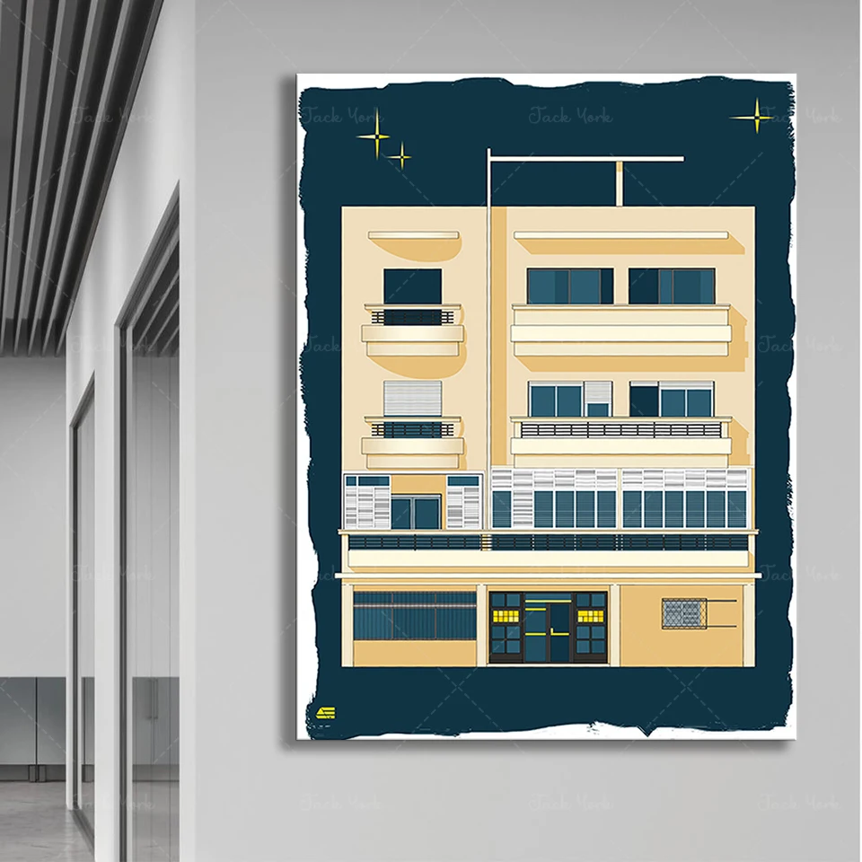Bauhaus Tel Aviv Print Modern  - مراجعة Interior Design York وسعره