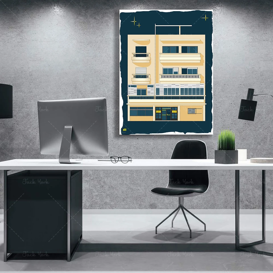 Bauhaus Tel Aviv Print Modern  - مراجعة Interior Design York وسعره