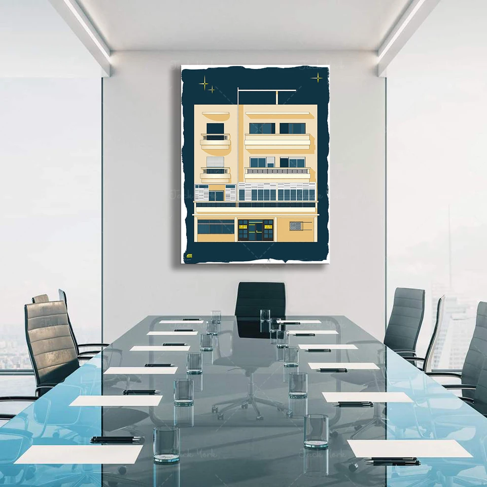 Bauhaus Tel Aviv Print Modern  - مراجعة Interior Design York وسعره