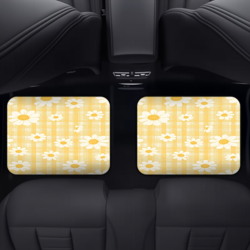 A set of 4 yellow grid-pattern - مراجعة Interior Design Grid وسعره